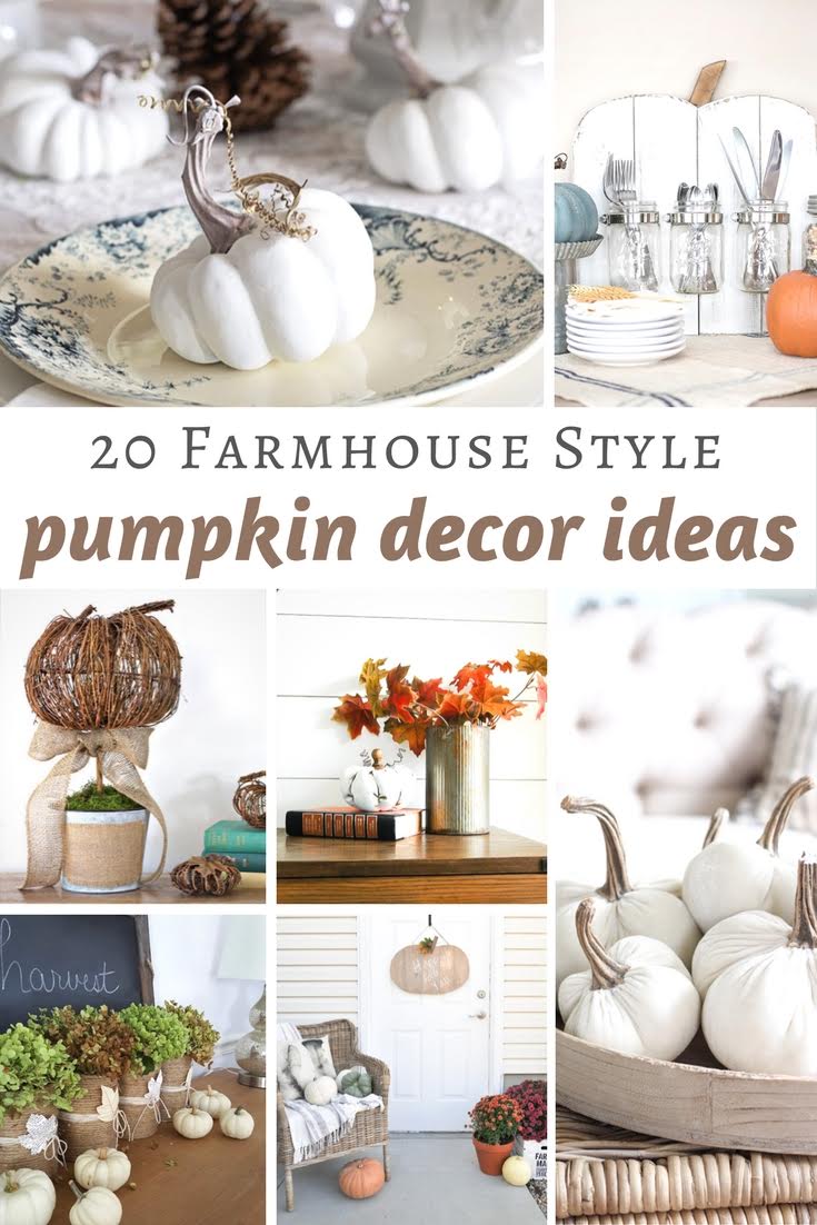 20 Farmhouse Style Pumpkin Decor Ideas