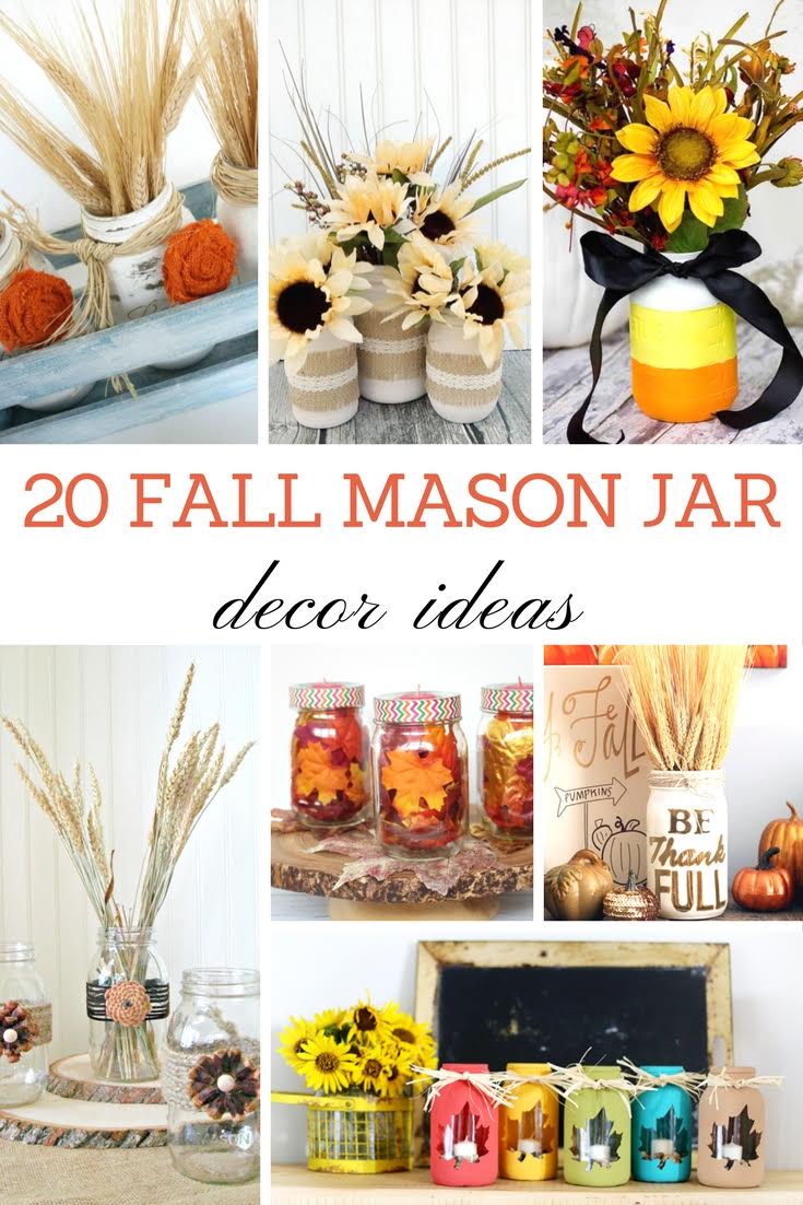 Fall Mason Jar Ideas - Refresh Restyle