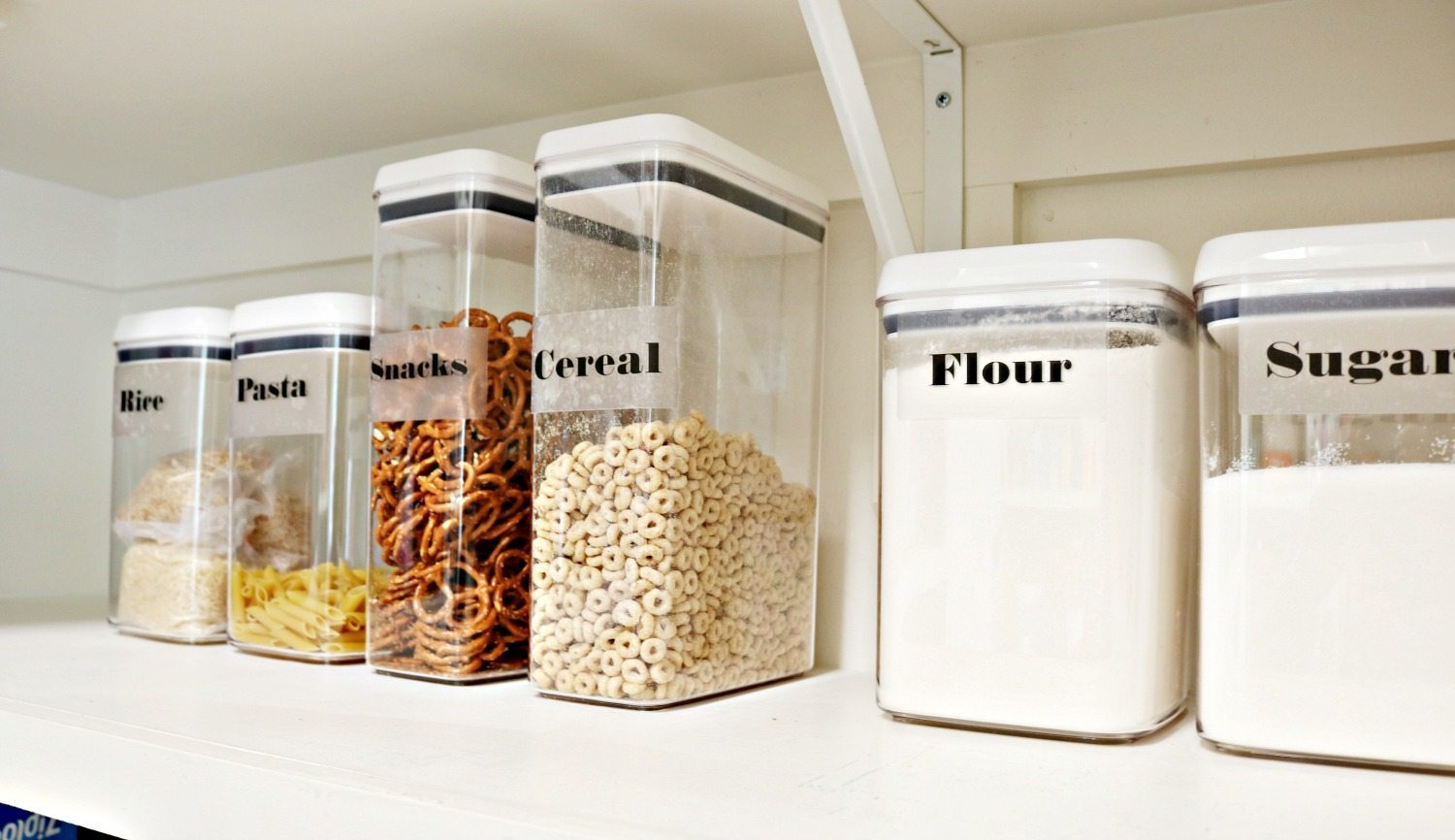 Organize your pantry with these clear containers