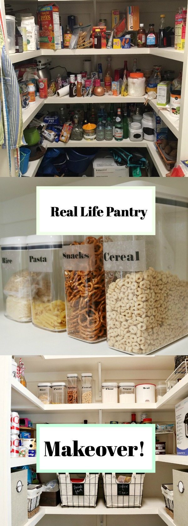 Real life pantry makeover