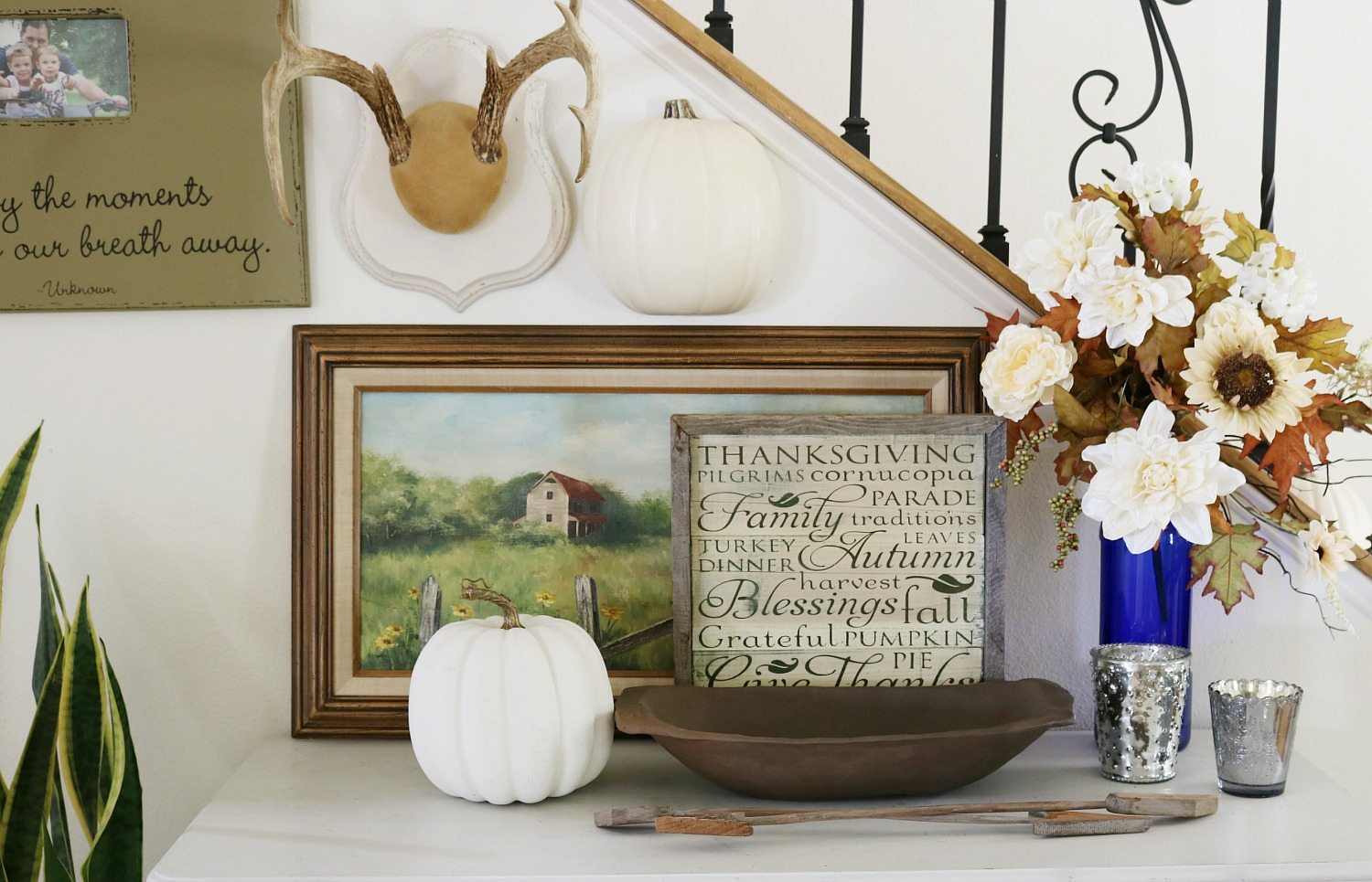 fall entry decor