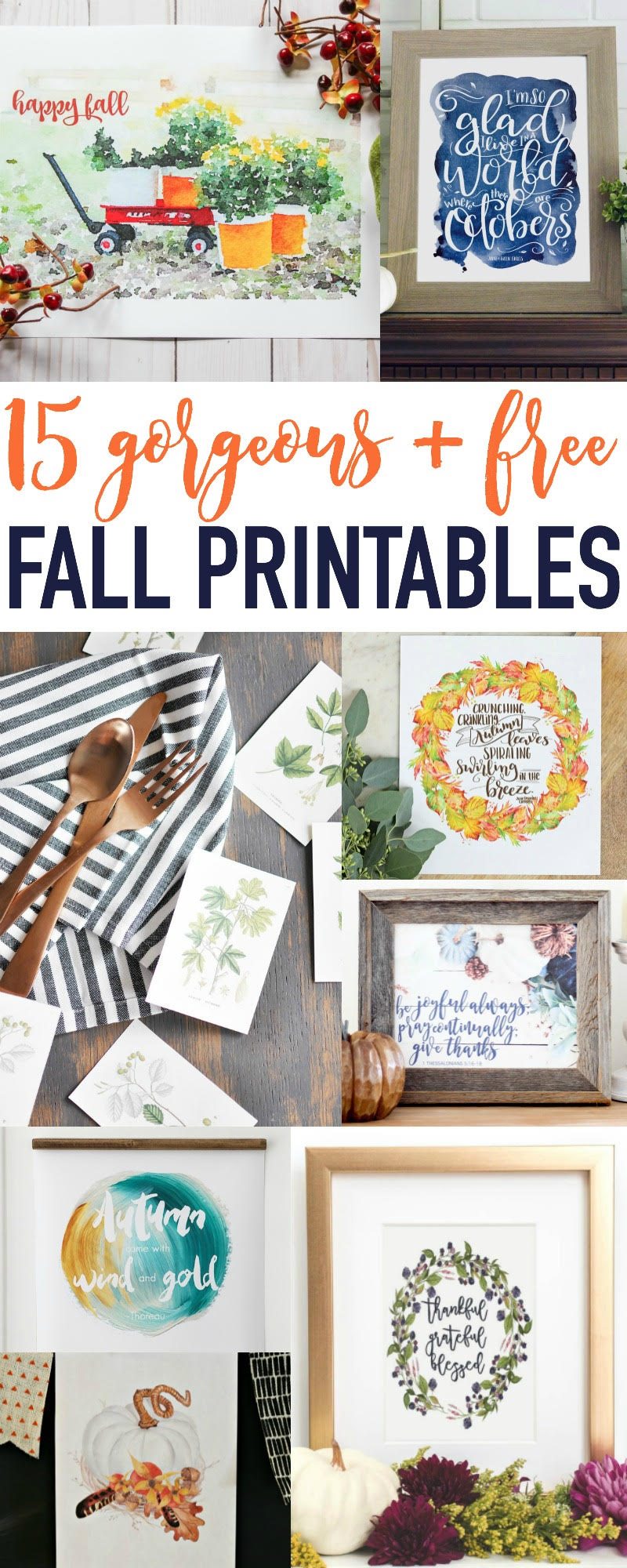 15 Gorgeous Free Fall Printables