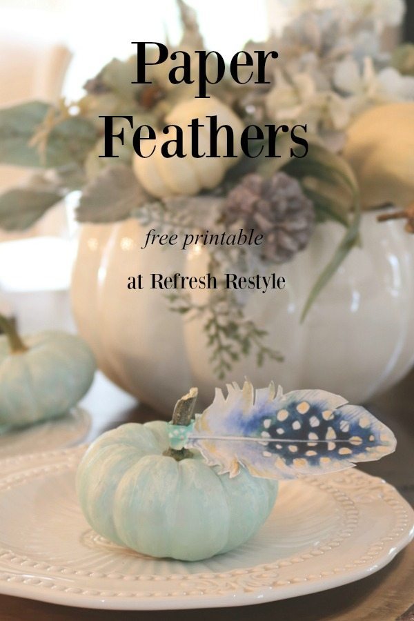 Free Printable Paper Feathers