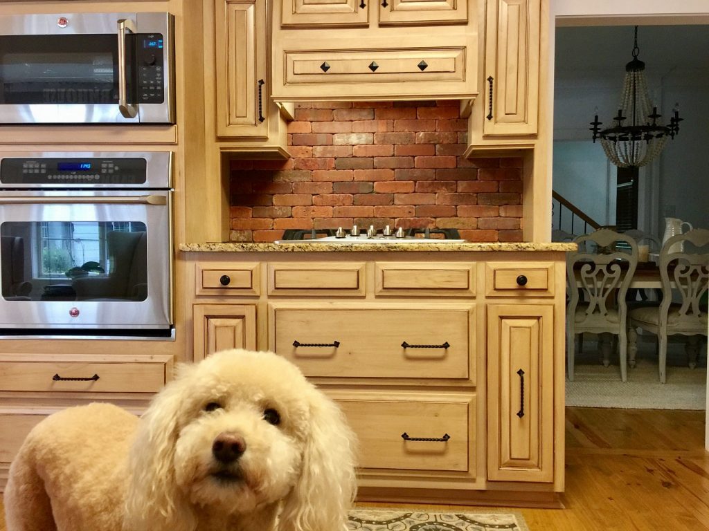 Paint the brick backsplash I did