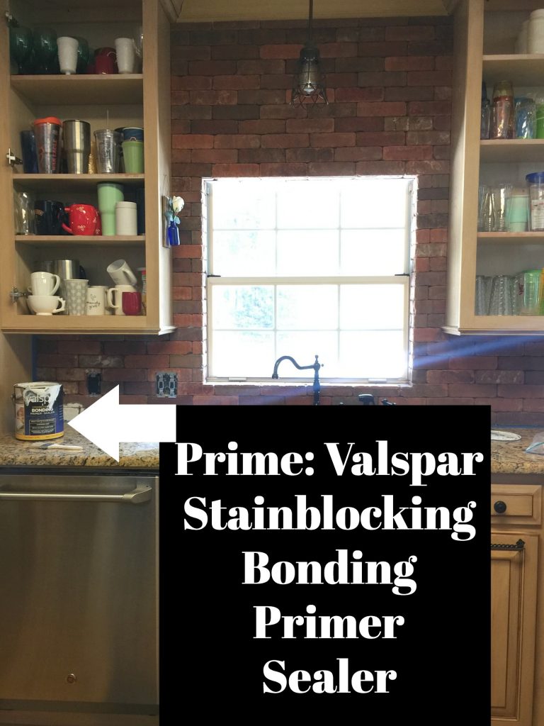 Valspar Primer Sealer for painting bricks