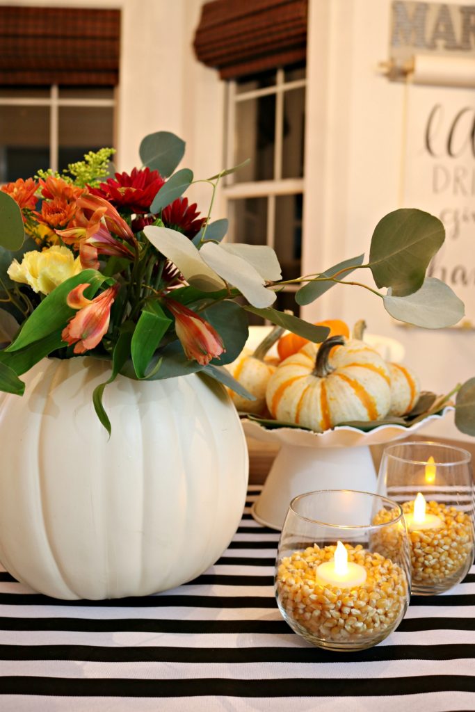 10 Minute centerpiece for Thanksgiving