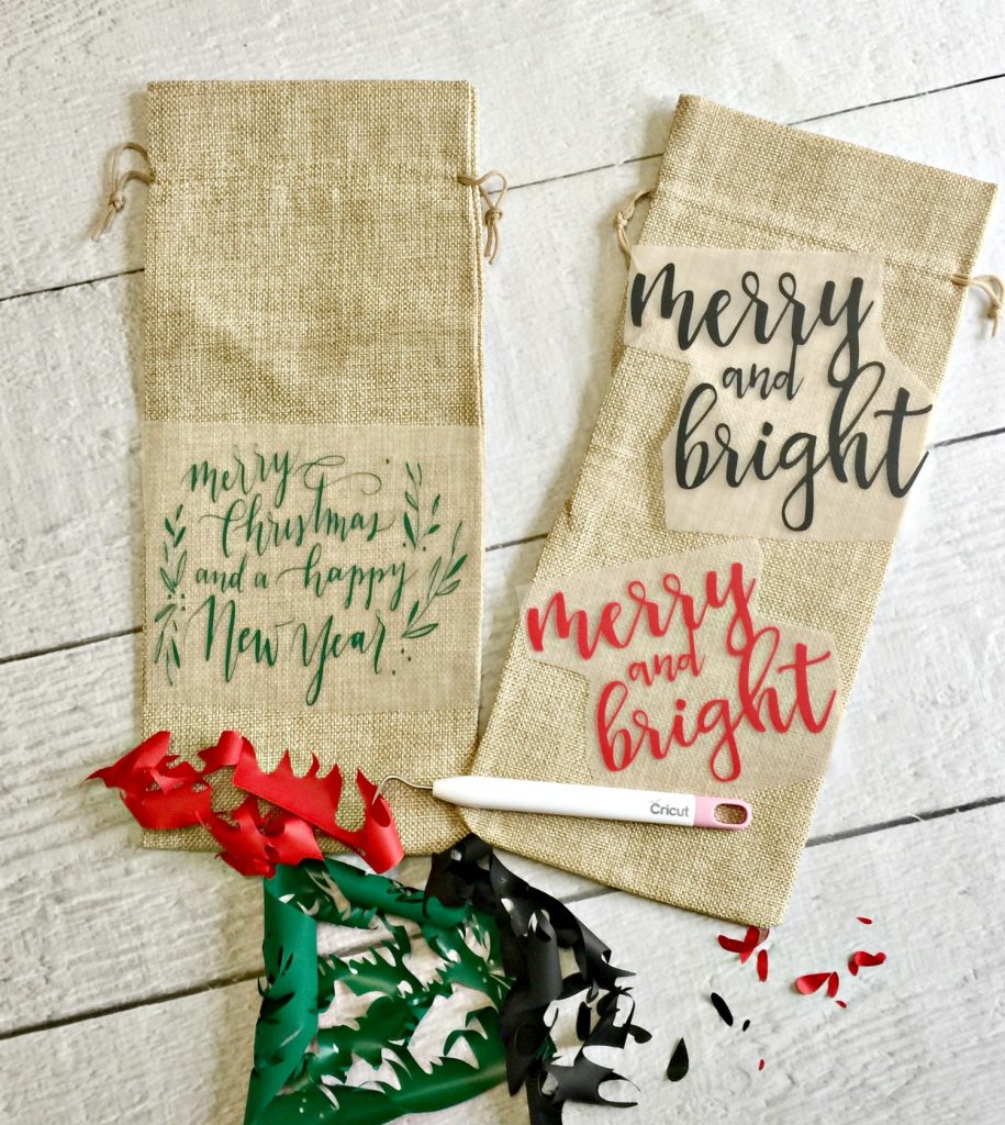 Make these awesome wine bags for Christmas