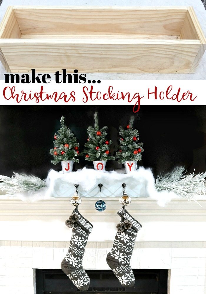 Make this Christmas stocking holder