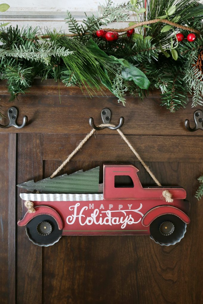 Pick up seasonal decor for the entry