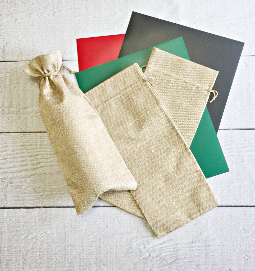 Wine bags and heat vinyl transfer make great gifts