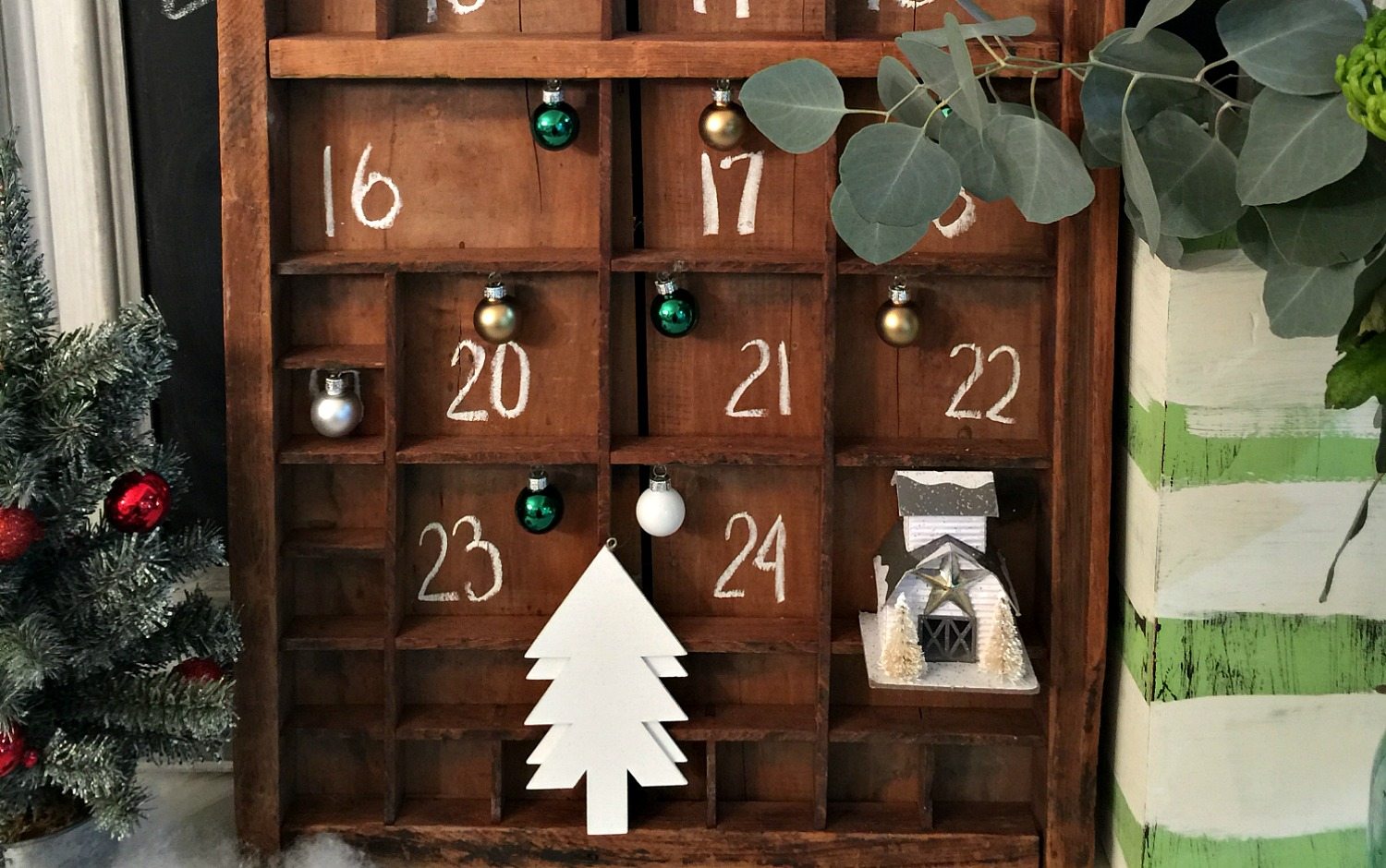 custom advent calendar with a printer tray