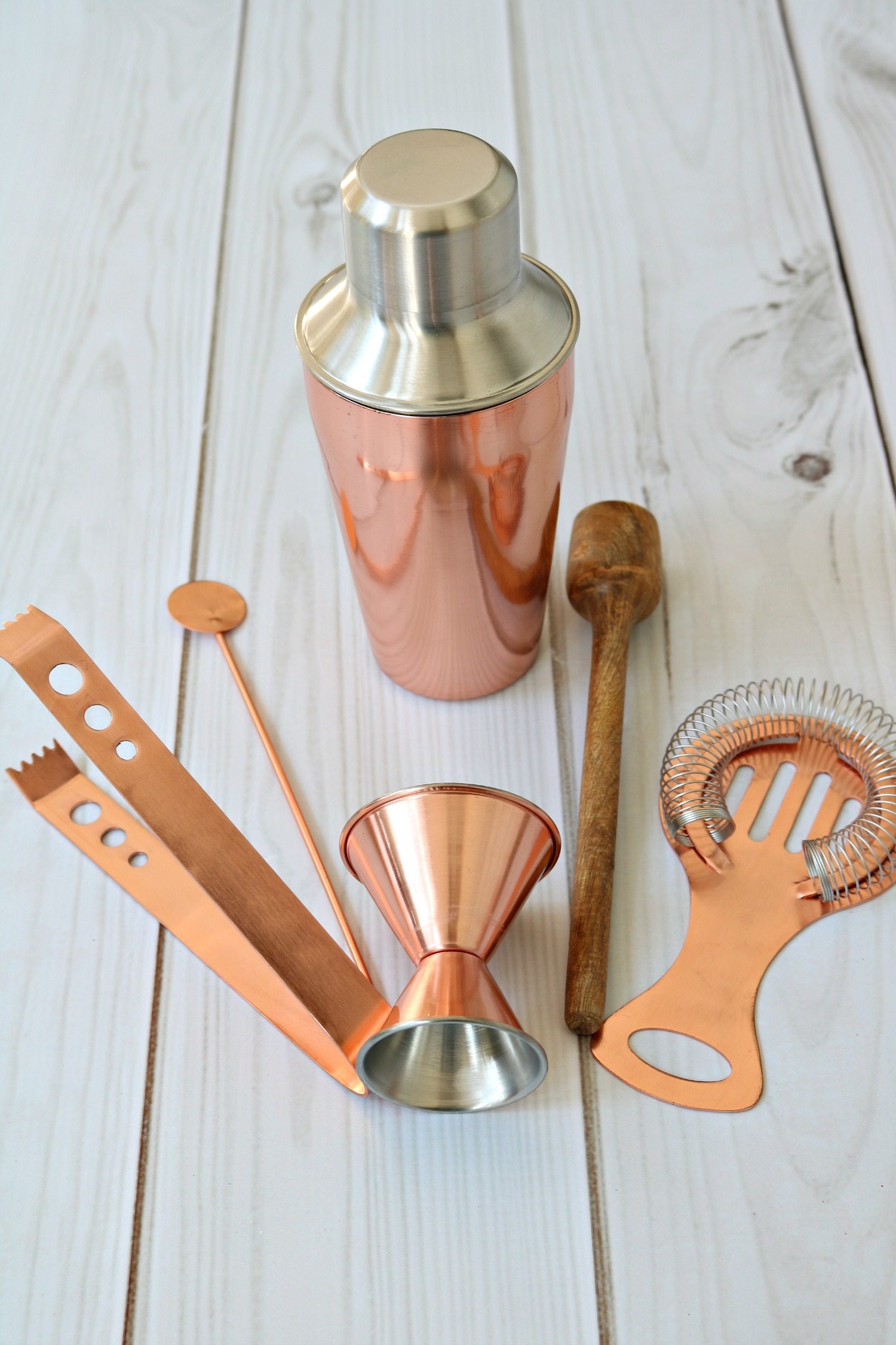 Copper bar set for gift giving