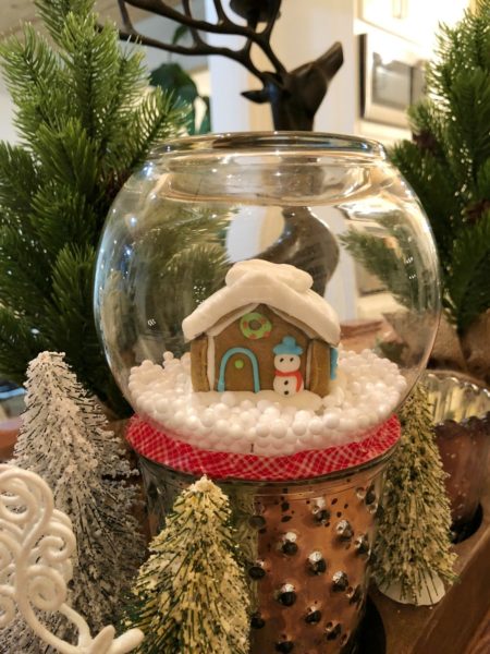 Gingerbread House Snow Globe - Refresh Restyle