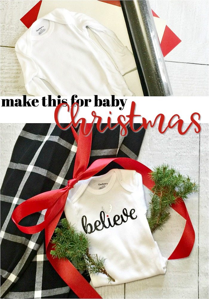 Make this Christmas baby onesie