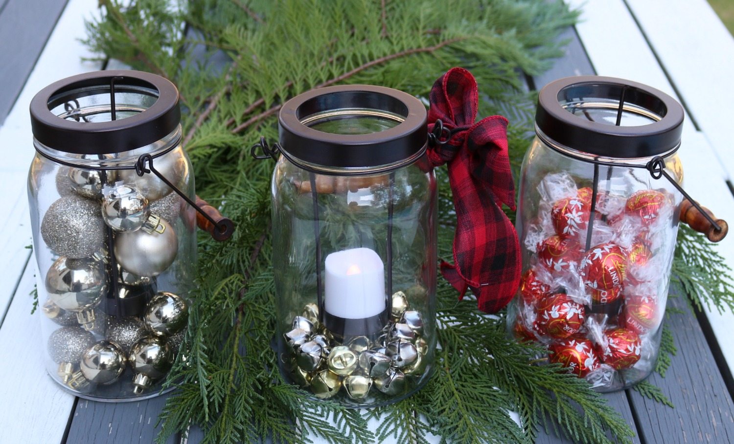 Mason jar style candle holders are perfect gifts