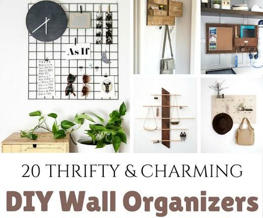 25 DIY Wall Organizer Ideas and Systems - The Beauty Dojo