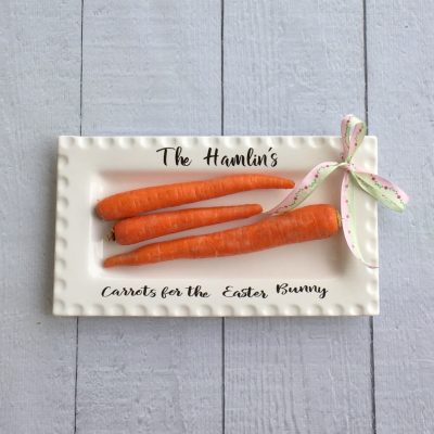 Carrot on a ribbon platter