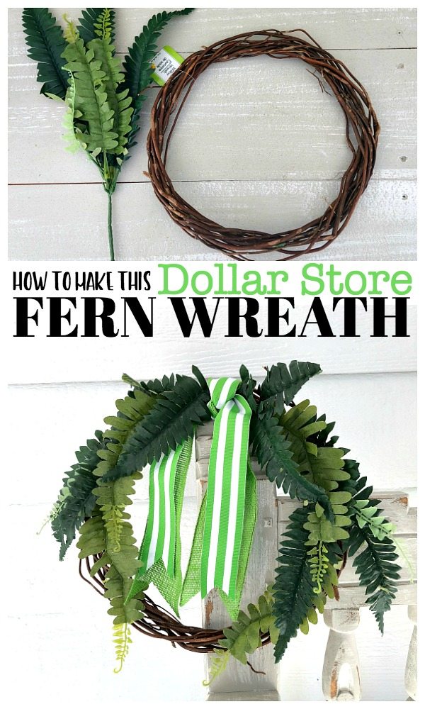 Fern wreath under 3 dollars