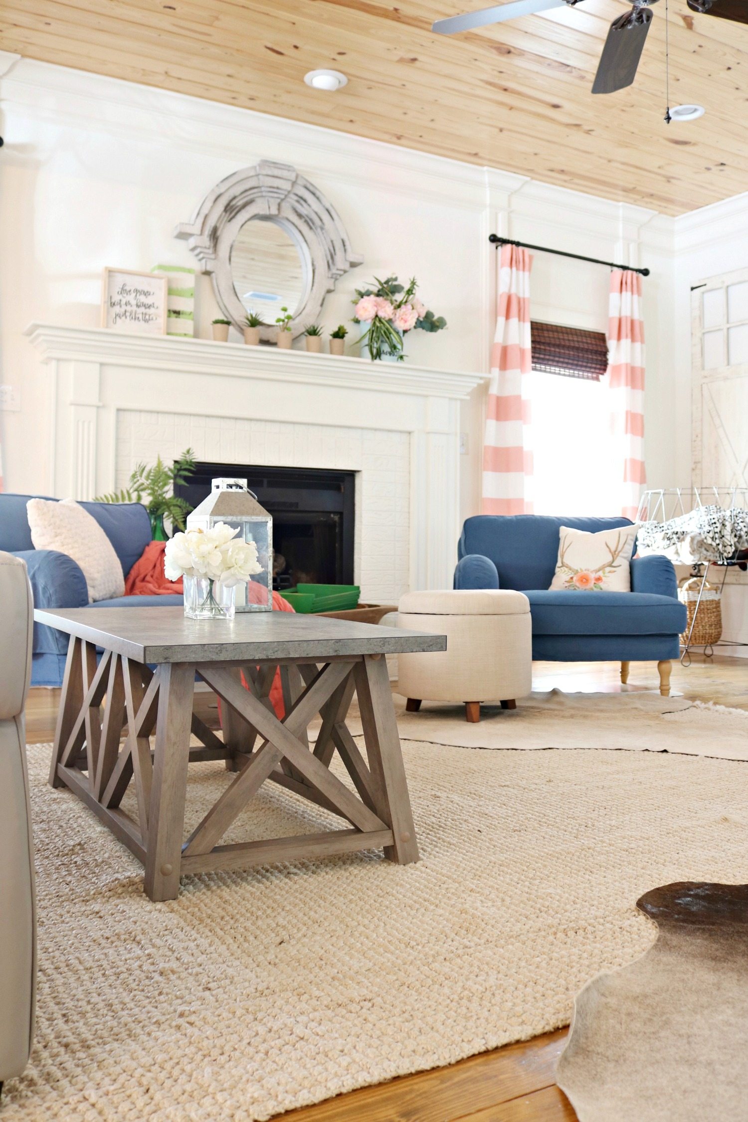 Eclectic farmhouse coffee table