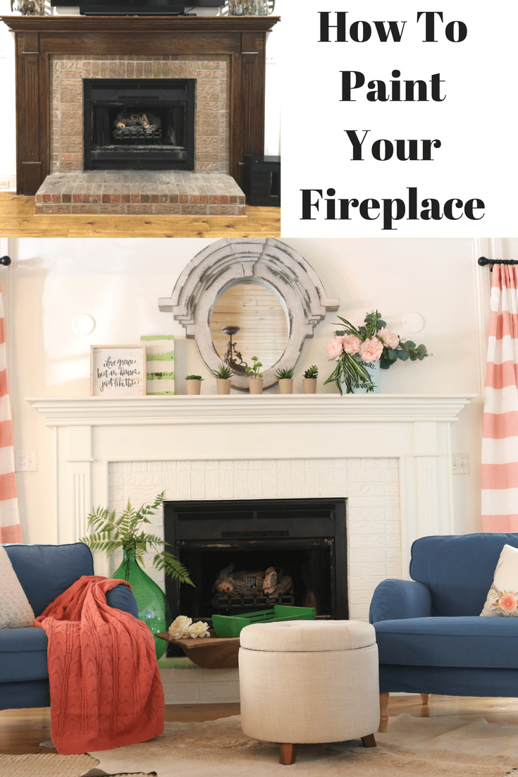 Got Ugly Brick? How To Paint Fireplace Mantel