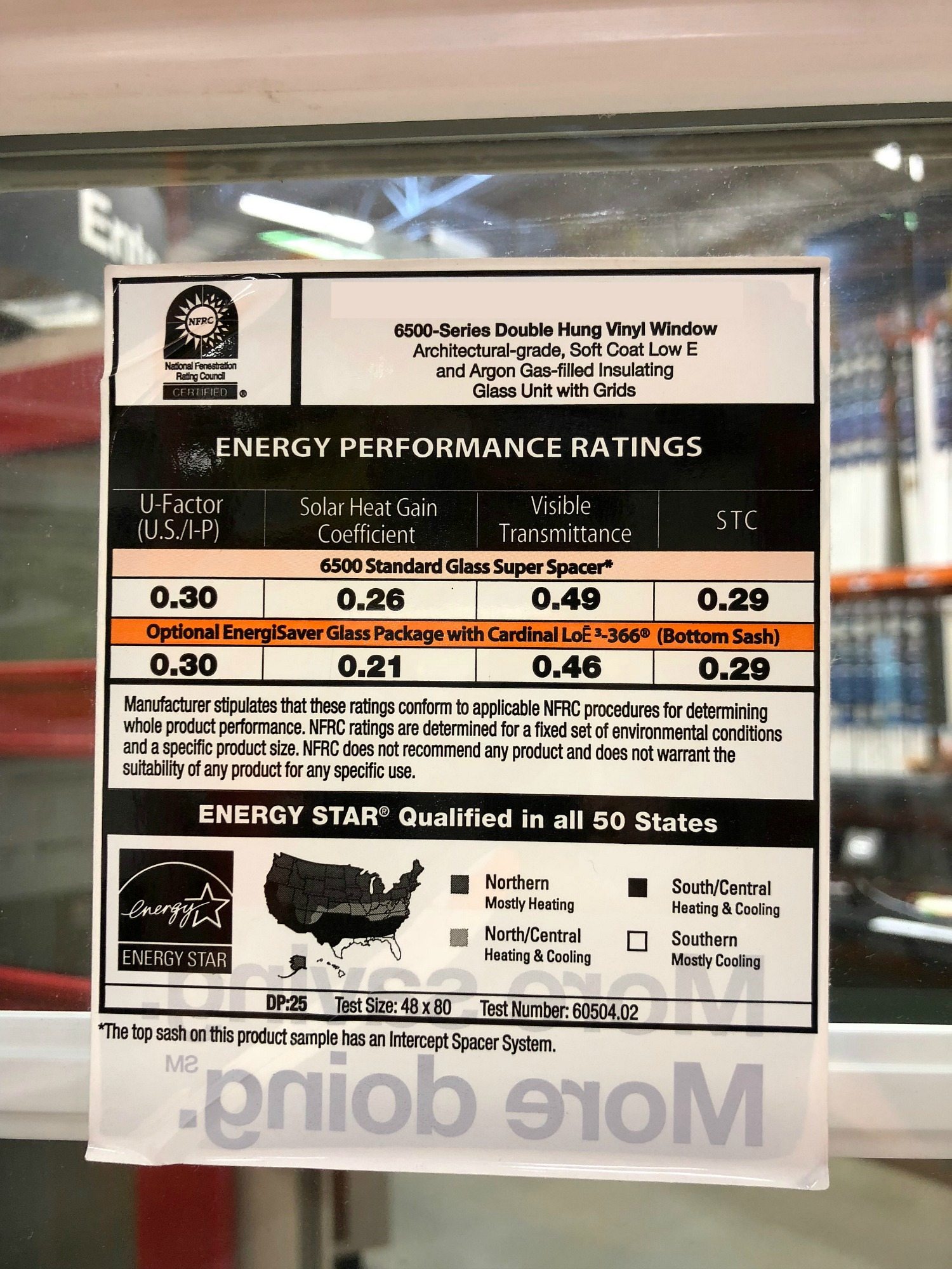 NFRC Window rating