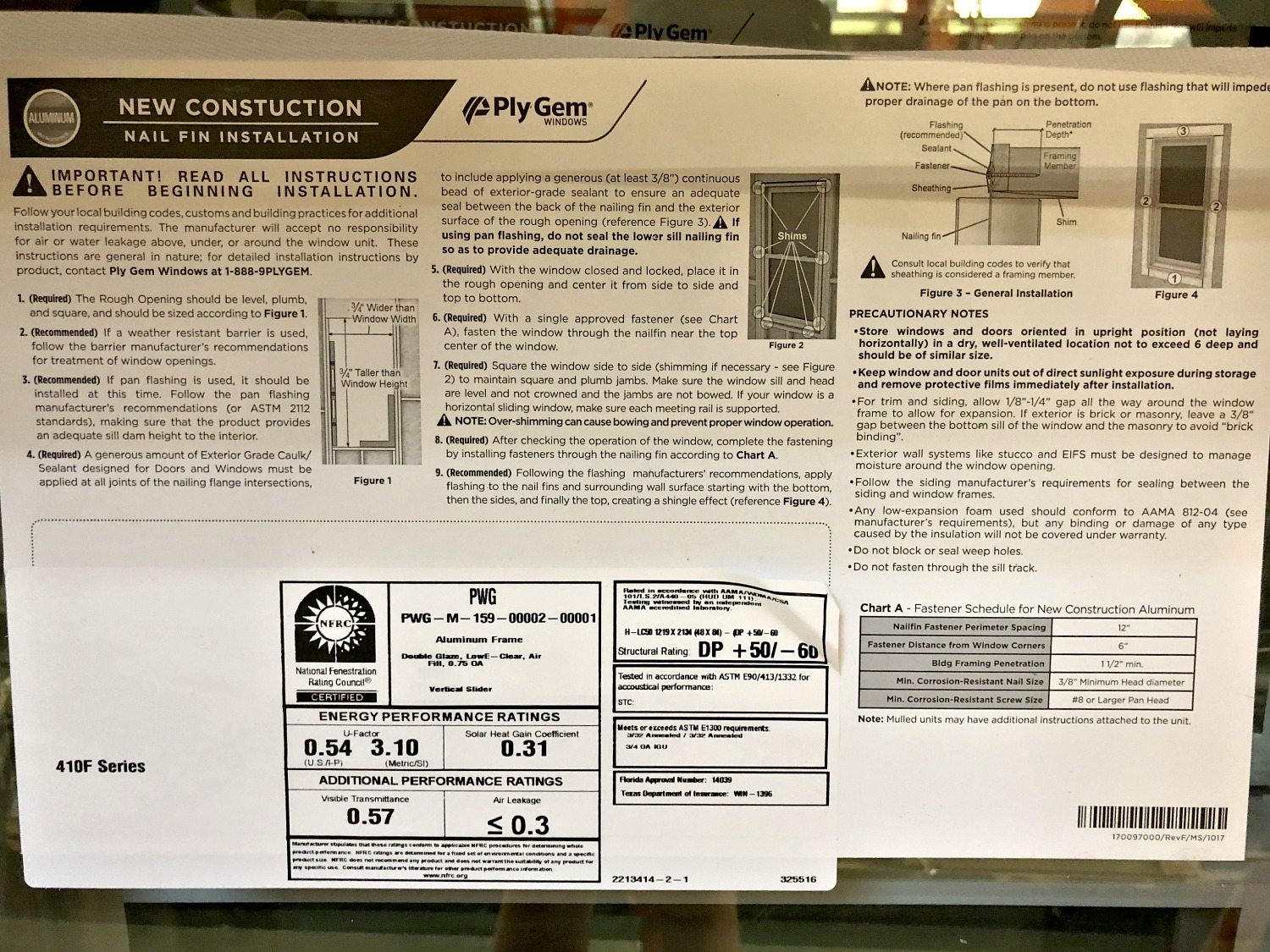 NFRC certified windows