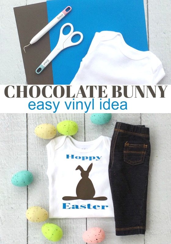 CHOCOLATE BUNNY Cricut Vinyl Shirt - Refresh Restyle