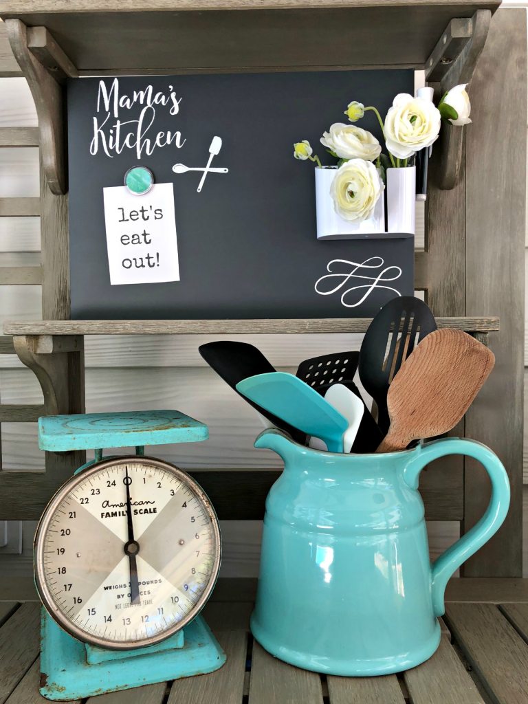 Chalkboard art for the kitchen! Mama will love it! Fast and easy