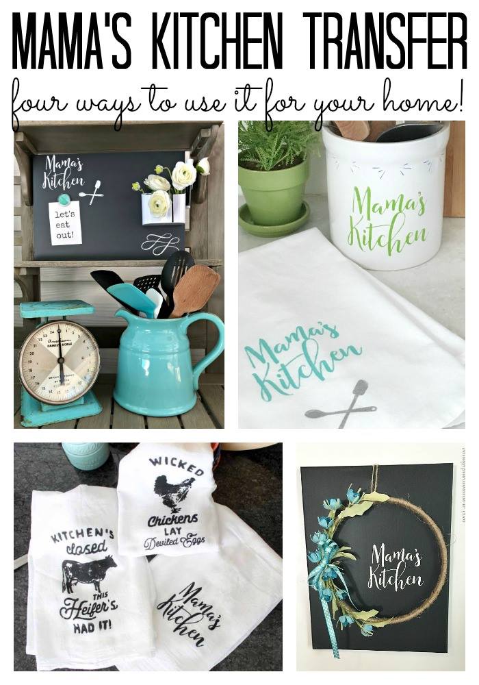 Chalkboard idea with Chalk Couture Mamas Kitchen