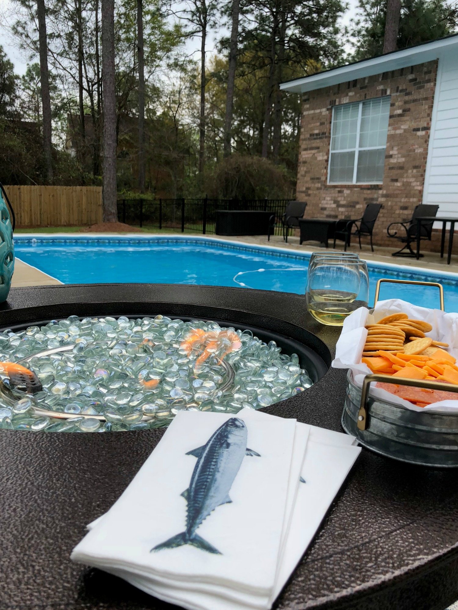 Evenings by the pool