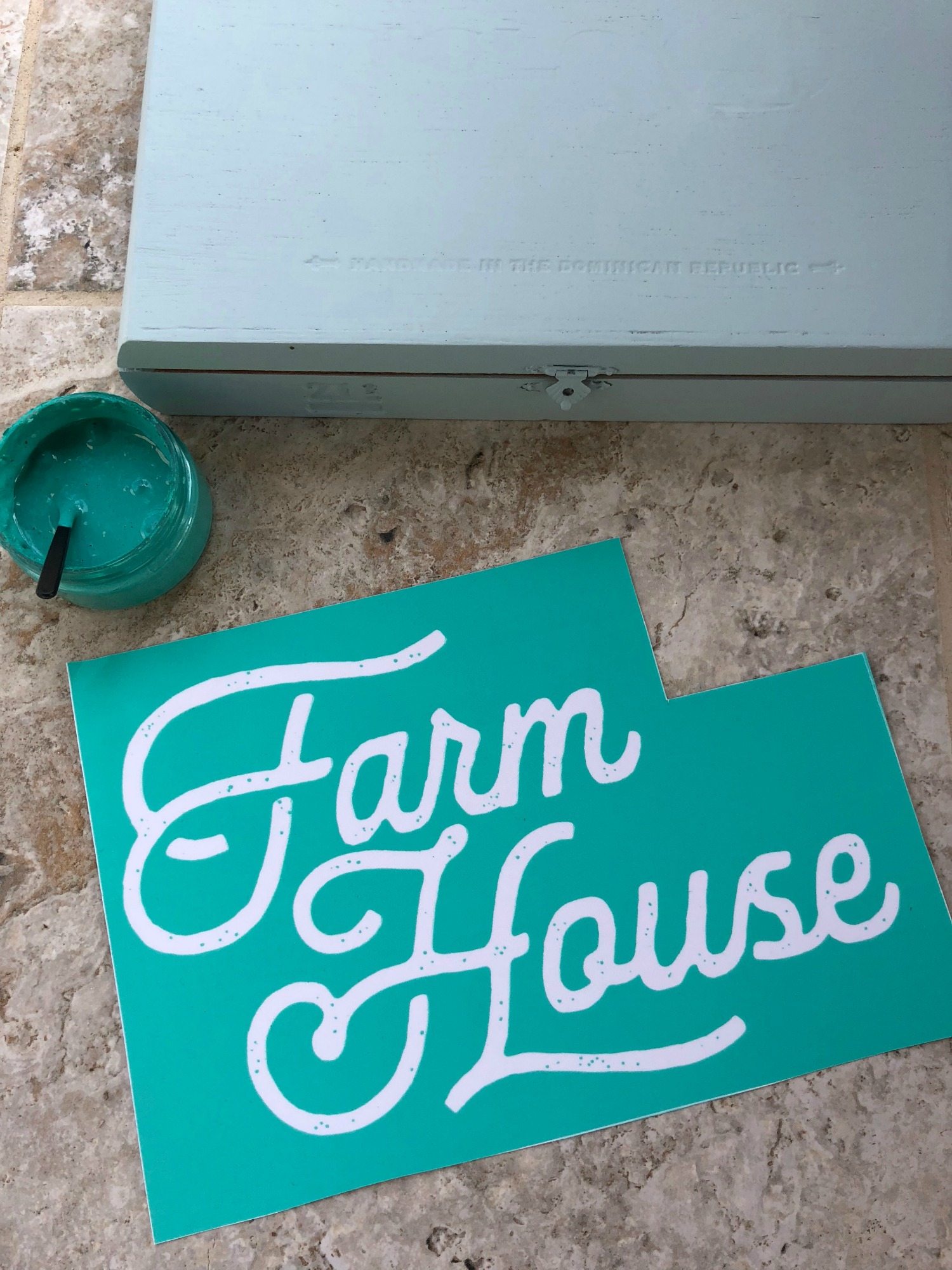 Farm House Chalk Couture Silk Screen Transfer