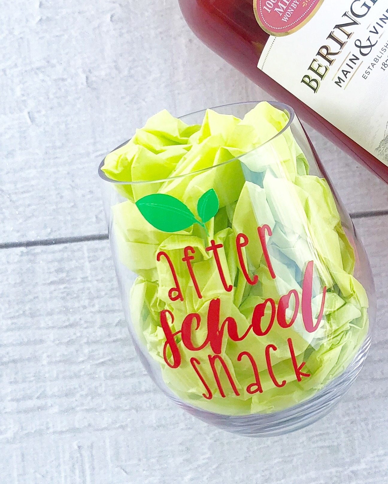 Download Teacher Gift Idea Super Cute Wine Glass Using A Vinyl Machine