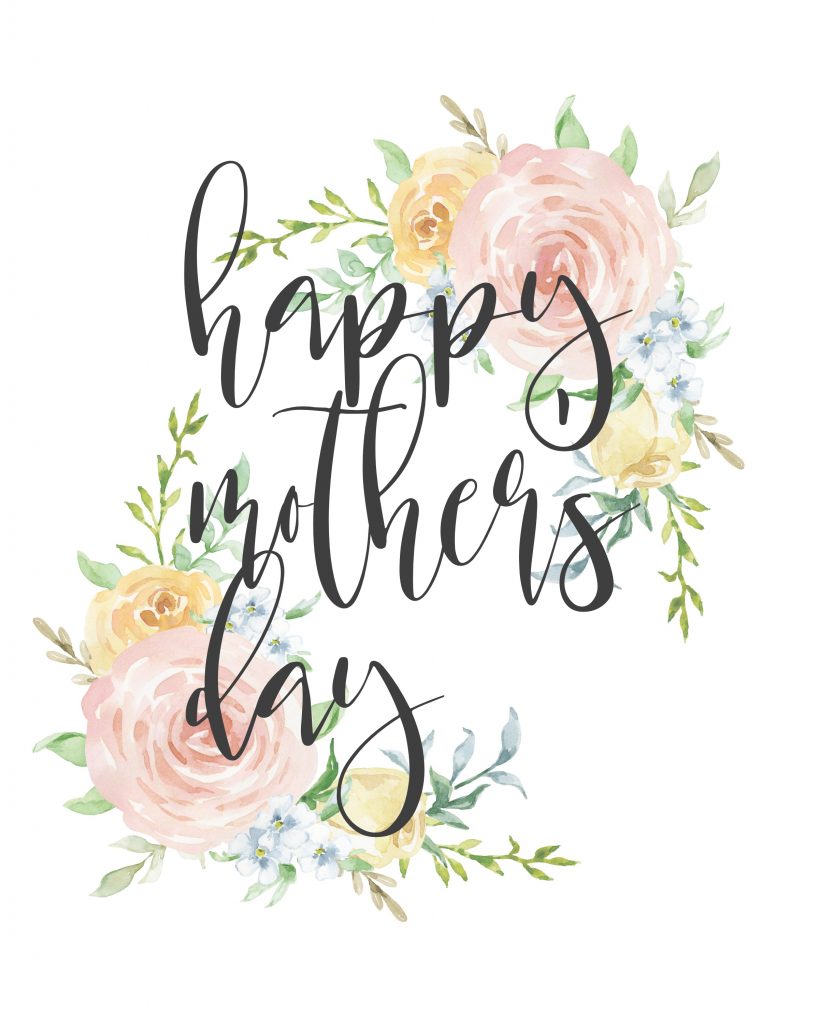 happy mothers day printable