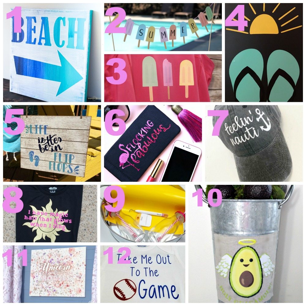 Fun summer projects to make with your Cricut!