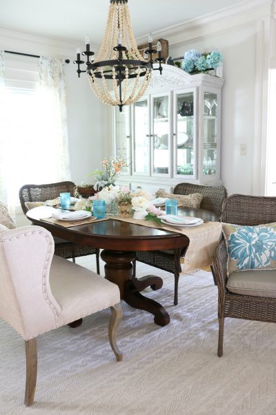 Affordable Dining Room Decor for that casual cottage farmhouse look!