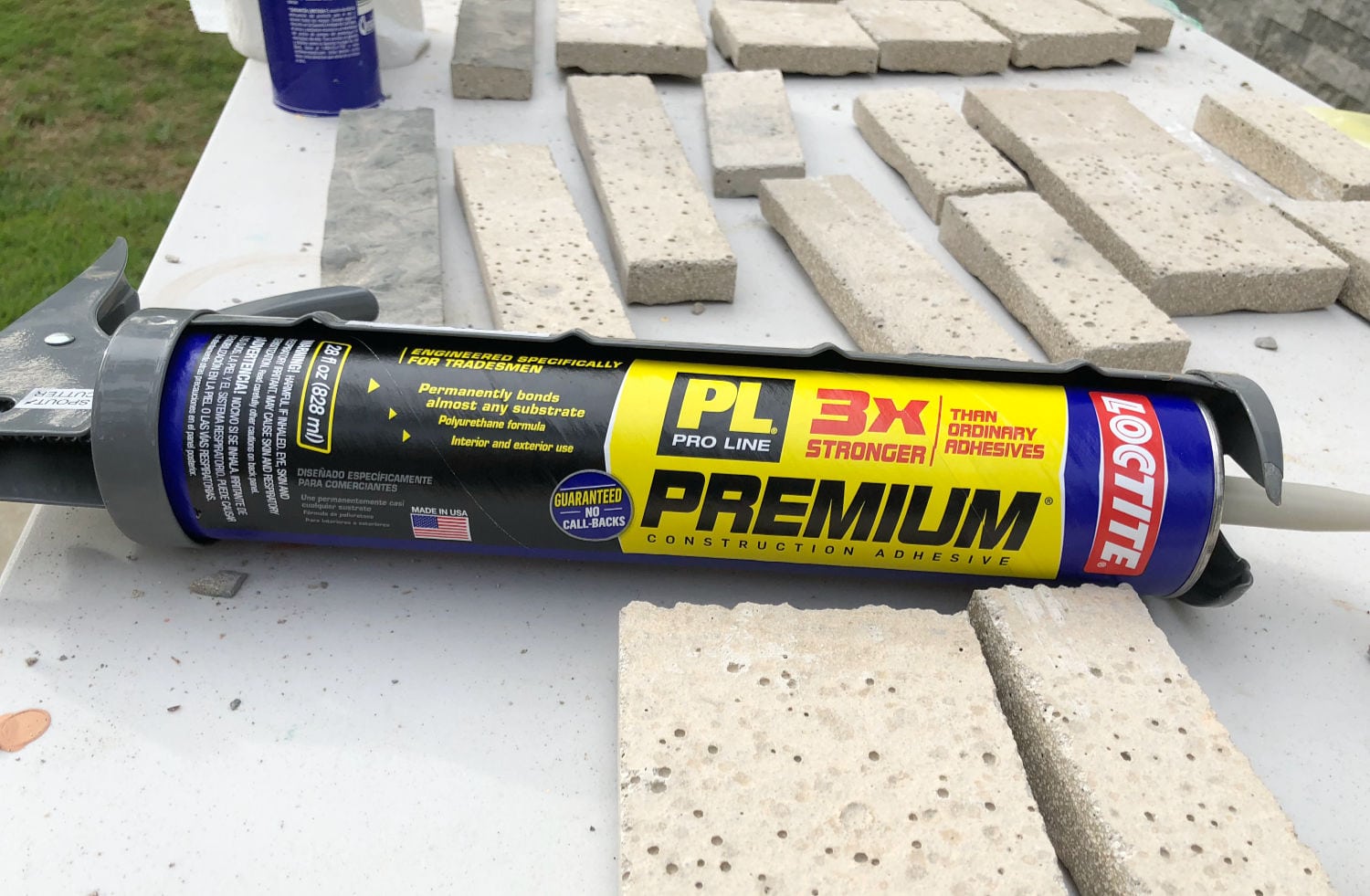 Use AIRSTONE to cover unsightly cement block foundation!