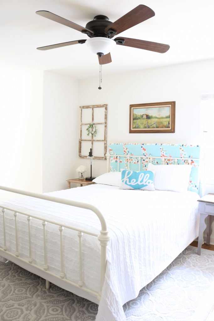 Refreshed guest room