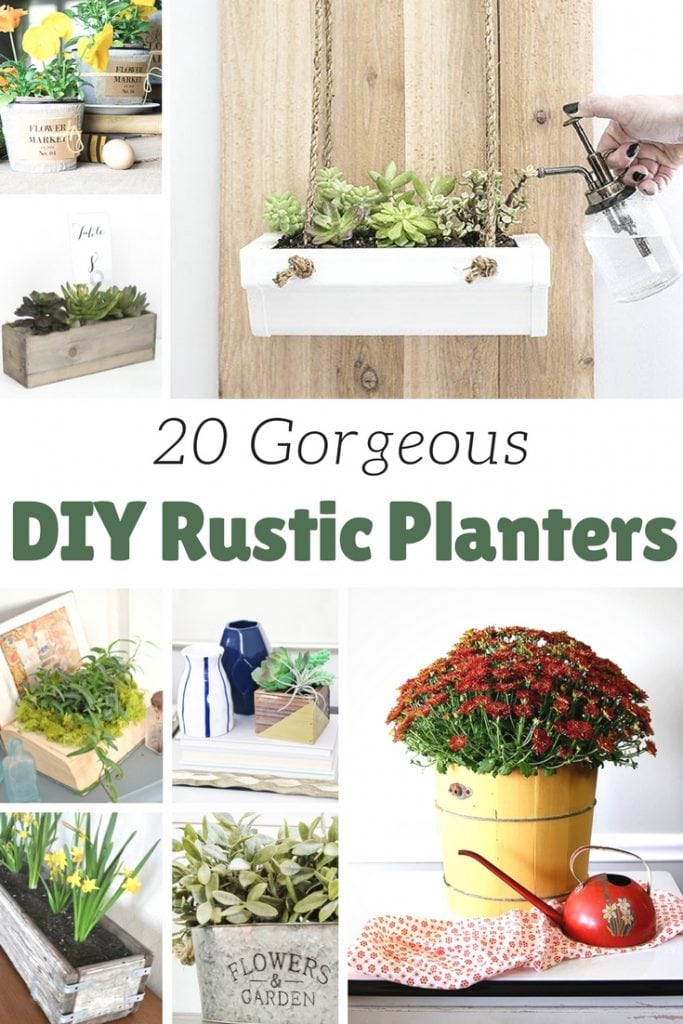 DIY Rustic Planters