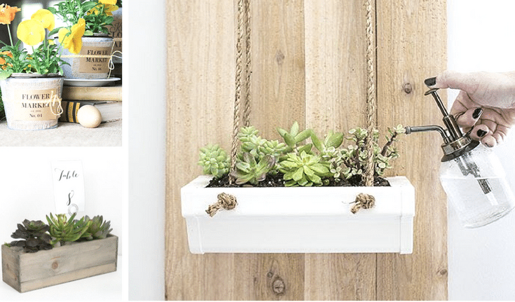 How to: Make These DIY Rustic Floating Plant Boxes