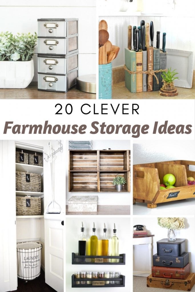 Farmhouse Organization and Storage Ideas