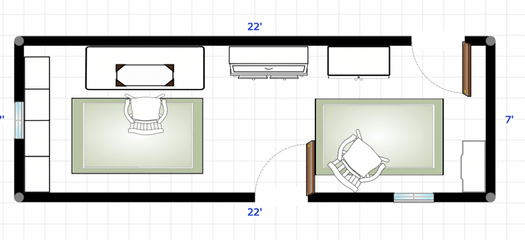 Small home office idea