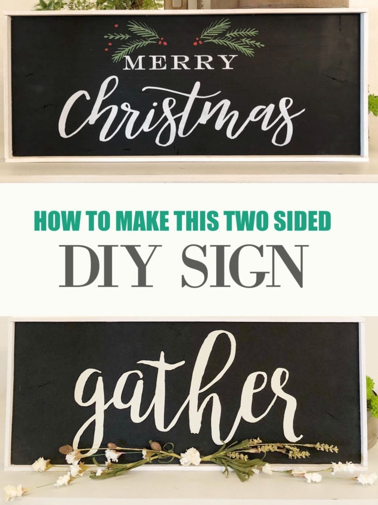 How to make a two sided sign