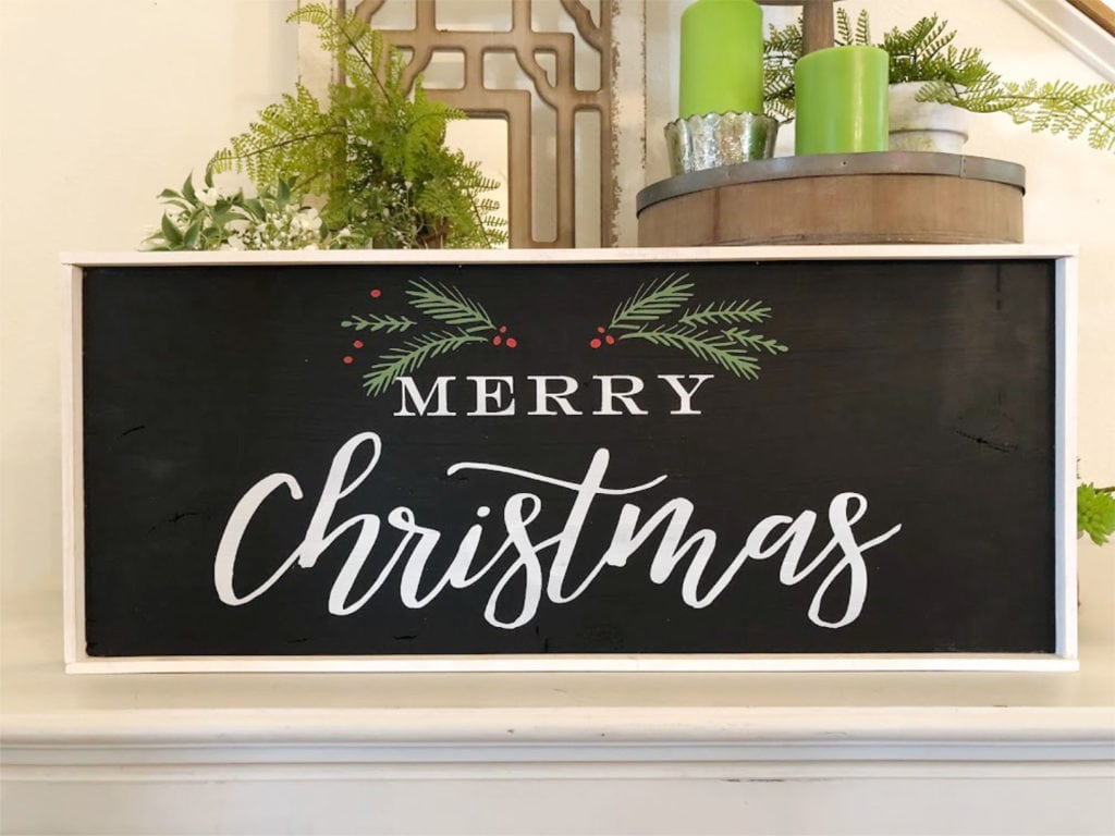 Make this DIY Christmas sign