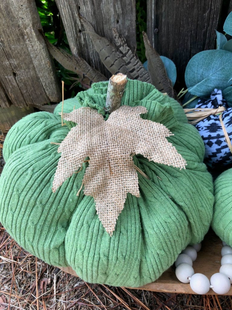 Sweater Pumpkin DIY