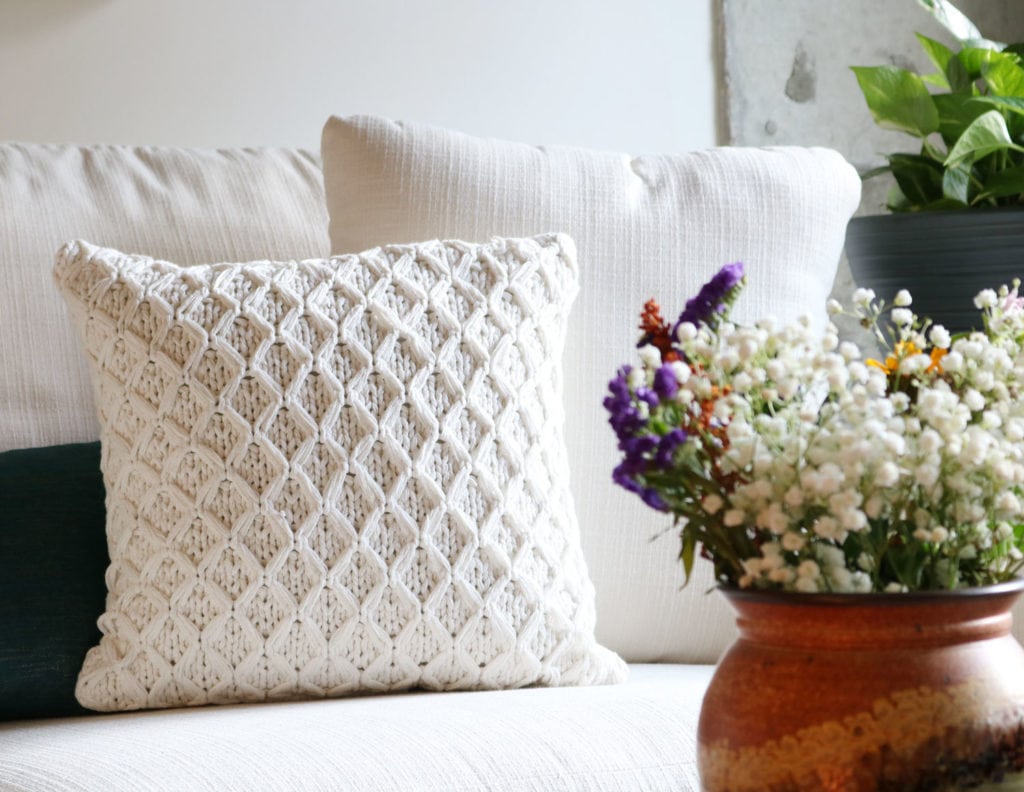 Pillow from BHG - neutral sweater pillow