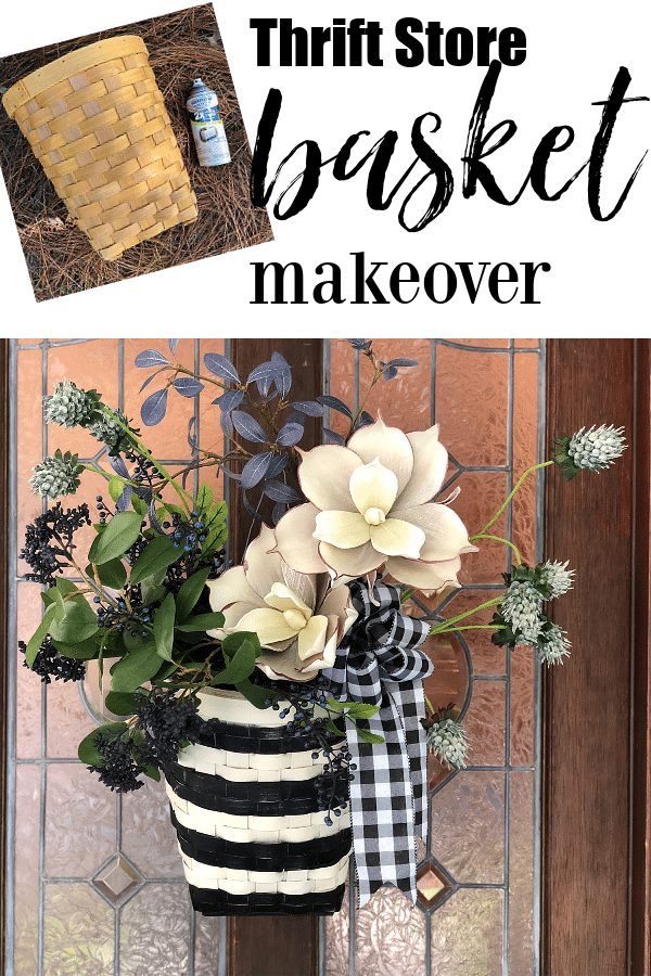 Thrift store basket makeover idea