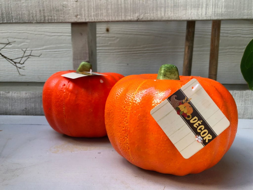 Dollar Store Foam Pumpkins - Craft Ideas