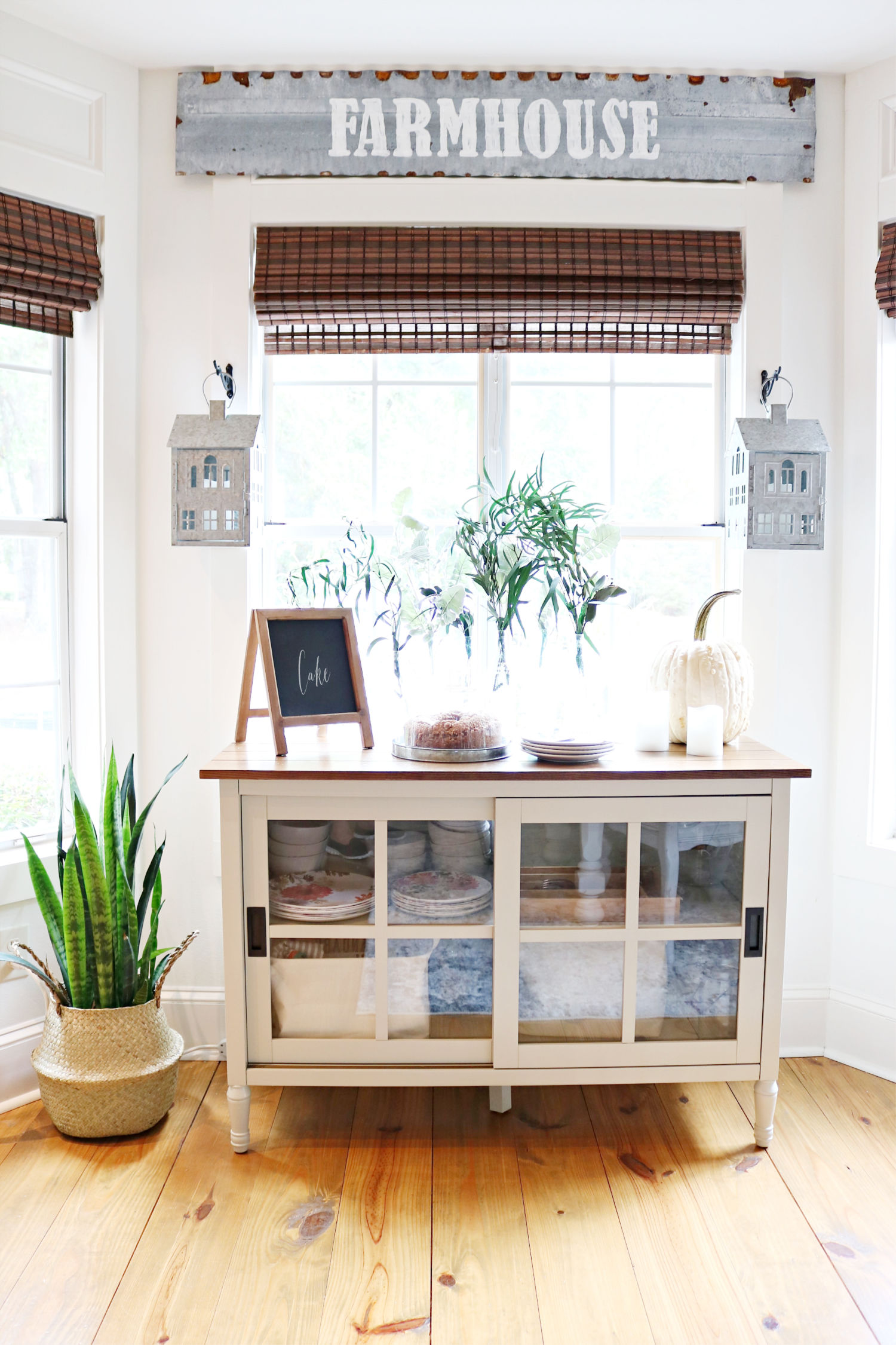 FARMHOUSE BUFFET - perfect serving area for the farmhouse look