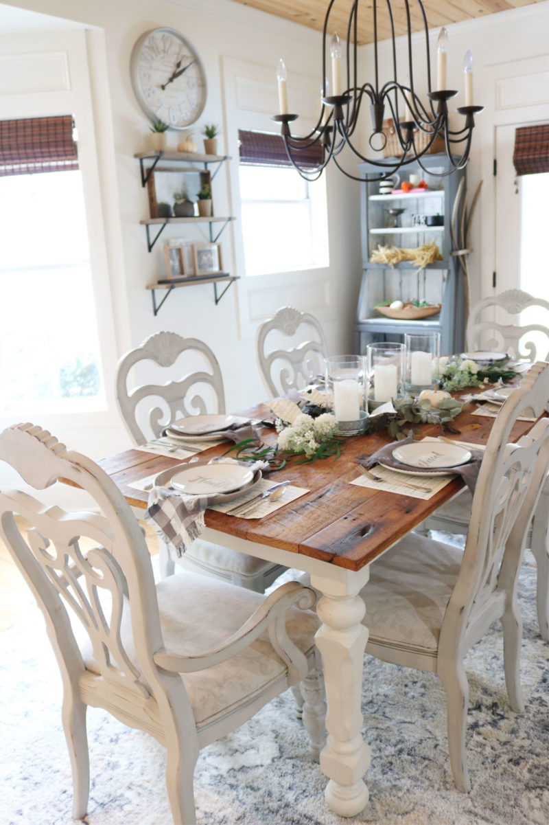 Farmhouse Dining Room Cozy & Affordable Decor 