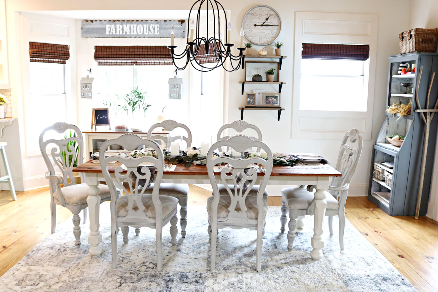 Farmhouse dining room refresh after